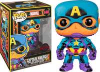 Funko POP! Marvel - Marvel Blacklight - Captain America (648) Exclusive