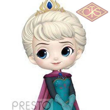 Q Posket Characters - Disney Frozen Elsa Coronation Style (Pastel Color Version) Figurines
