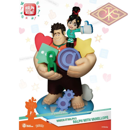 BEAST KINGDOM - Disney, Wreck-It Ralph 2 - Diorama Ralph w/ Venellope (DS-056) (15cm)