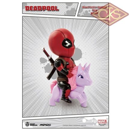 Beast Kingdom Toys - Mini Egg Attack Series Deadpool On Unicorn Figurines