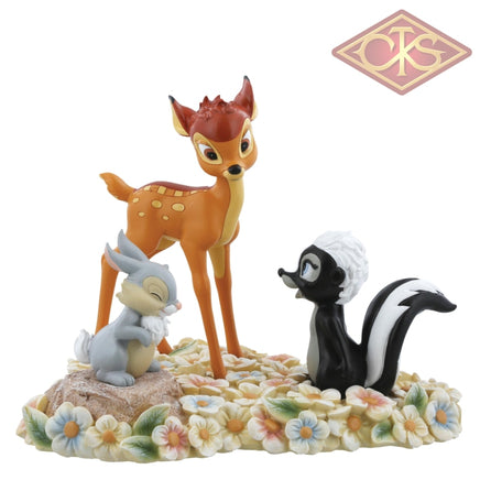 Enesco - Disney Enchanting Collection - Resin Figure Bambi, Thumper & Flower (Pretty Flower)