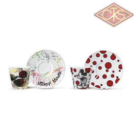 Disney - Mickey Mouse Gift Box:  Espresso Cups Mickey + Plate (Set Of 2) Cups