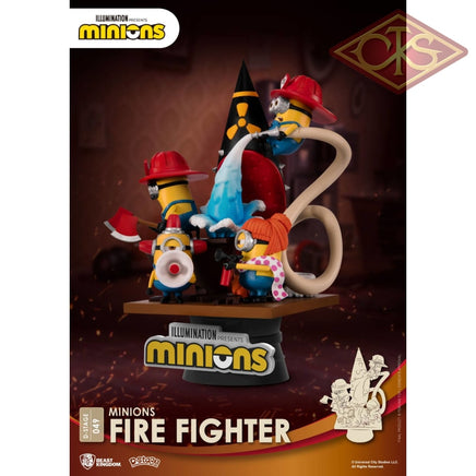 Disney - Minions - Diorama Minions Fire Fighter (15 cm)