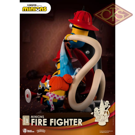 Disney - Minions - Diorama Minions Fire Fighter (15 cm)