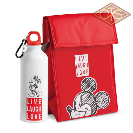 Disney - Minnie Mouse Set Travel Red:  Cooling Bag + Dinking Bottle In Gift Box