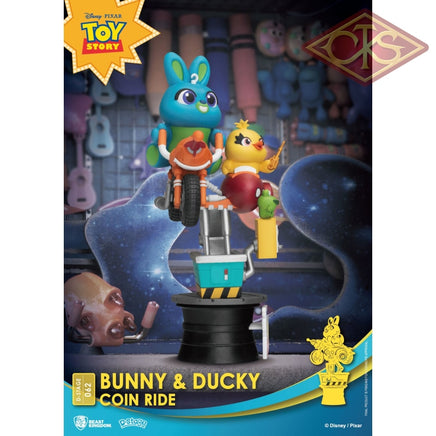 Disney - Toy Story - Diorama 'Bunny & Ducky Coin Ride' (13 cm)