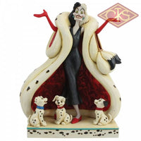 Disney Traditions - 101 Dalmatians - Cruella & Puppies "The Cute & The Cruel" (21 cm)