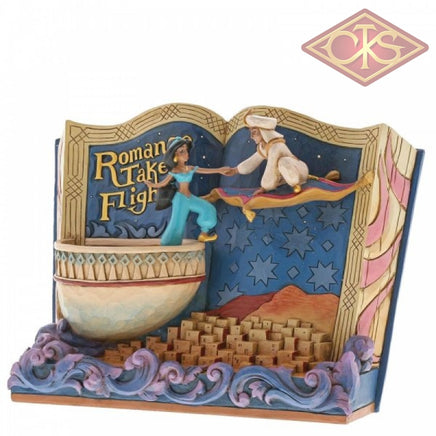 DISNEY TRADITIONS Figure - Aladdin - Aladdin & Jasmine "Romance Takes Flight" (Storybook) (14cm)