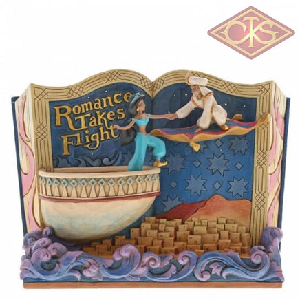 DISNEY TRADITIONS Figure - Aladdin - Aladdin & Jasmine "Romance Takes Flight" (Storybook) (14cm)