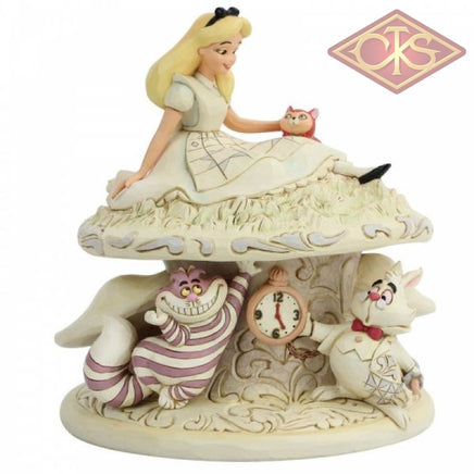 Disney Traditions - Alice in Wonderland - Alice, Dinah The Cat, Cheshire & White Rabbit "Whimsy & Wonder" (18 cm)