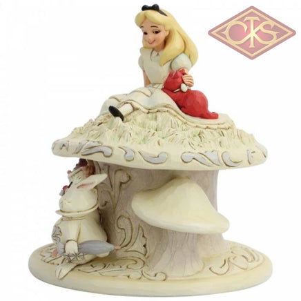 Disney Traditions - Alice in Wonderland - Alice, Dinah The Cat, Cheshire & White Rabbit "Whimsy & Wonder" (18 cm)