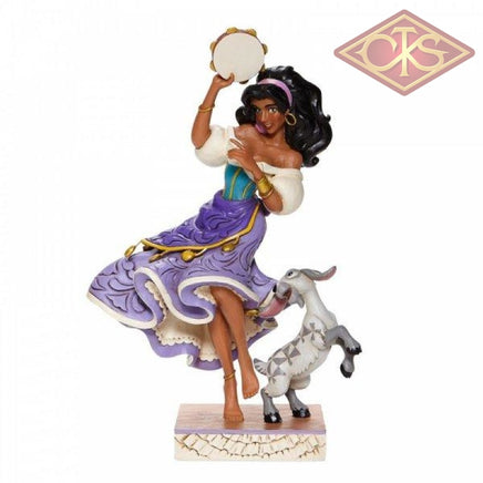 DISNEY TRADITIONS - Hunchback of Notre Dame - Esmeralda and Djali "Twirling Tambourine Player" (22cm)