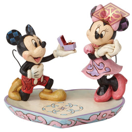 DISNEY TRADITIONS Figure - Mickey Mouse - Mickey Proposing to Minnie Mouse "A Magical Moment" (13cm)