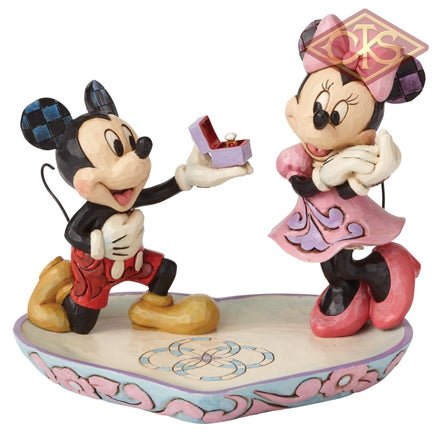 DISNEY TRADITIONS Figure - Mickey Mouse - Mickey Proposing to Minnie Mouse "A Magical Moment" (13cm)