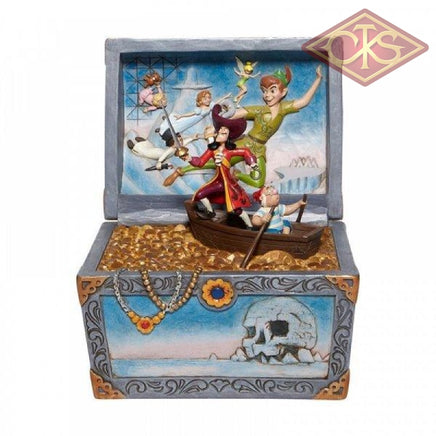 DISNEY TRADITIONS Figure - Peter Pan - Peter Pan Flying "Treasure-strewn Tableau" (22cm)