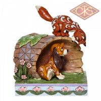 Disney Traditions - The Fox and The Hound's - Fox & Hound Log 'Unlikely Friends' (15cm)