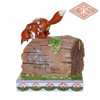 Disney Traditions - The Fox and The Hound's - Fox & Hound Log 'Unlikely Friends' (15cm)