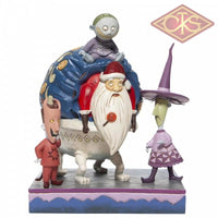 DISNEY TRADITIONS Figure - The Nightmare Before Christmas - Lock, Shock & Barrel w/ Santa "Bagged & Delivered" (23 cm)