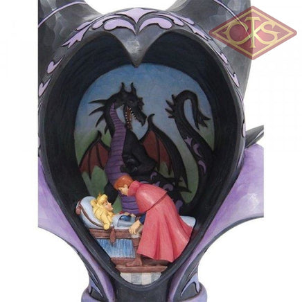 DISNEY TRADITIONS Figure - The Sleeping Beauty - Maleficent Diorama Headdress "True Loves Kiss" (27cm)
