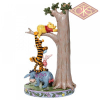 DISNEY TRADITIONS Figure - Winnie The Pooh - Tree w/ Pooh & Friends "Hundred Acre Caper" (25cm)