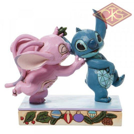 DISNEY TRADITIONS - Lilo & Stitch - Stitch and Angel w/ Mistletoe "Mistletoe Kiss" (15 cm)