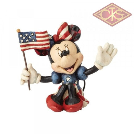 DISNEY TRADITIONS Figure - Mickey Mouse - Minnie Patriotic (9cm)