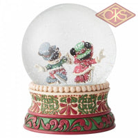 Disney Traditions - Mickey Mouse - Waterball Victorian Mickey & Minnie Mouse "Splendid Skaters" (18 cm)
