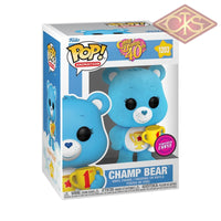 Funko Pop! Animation - Care Bears 40Th Anniversary Champ Bear (Flocked) (1203) Chase Pop