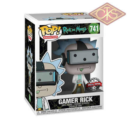 Funko POP! Animation - Rick & Morty - Gamer Rick (741) Exclusive