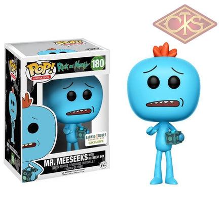 Funko Pop! Animation - Rick & Morty Mr. Meeseeks With Box (180) Exclusive Figurines