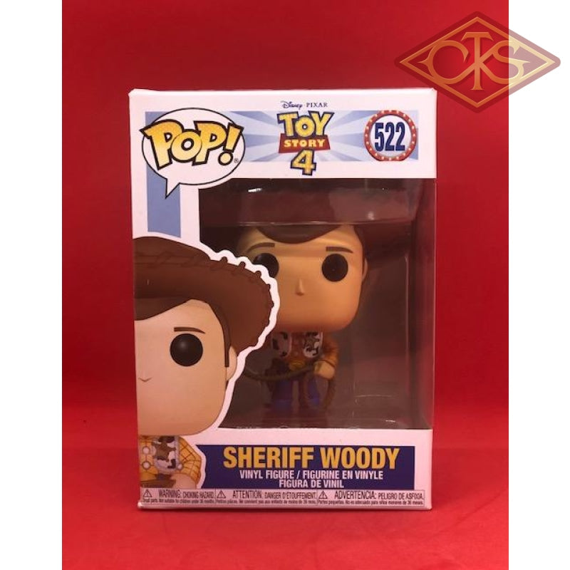 Funko POP! Disney - Toy Story 4 - Sheriff Woody (522) Small Damaged P