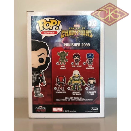 Funko Pop! Games - Marvel Contest Of Champions Punisher 2099 (303) Damaged Packaging Figurines