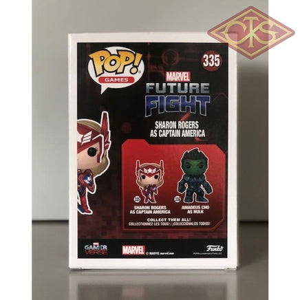 Funko Pop! Games - Marvel Future Fight Sharon Rogers (As Captain America) (335) Damaged Packaging
