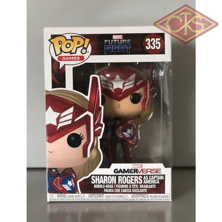 Funko Pop! Games - Marvel Future Fight Sharon Rogers (As Captain America) (335) Damaged Packaging