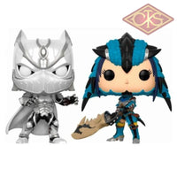 Funko Pop! Games - Marvel Vs Capcom Infinite Black Panther (White) Monster Hunter (Blue) (2Pack)