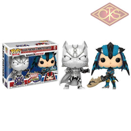 Funko Pop! Games - Marvel Vs Capcom Infinite Black Panther (White) Monster Hunter (Blue) (2Pack)