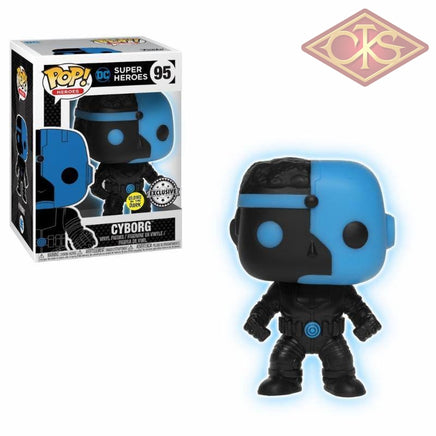 Funko Pop! Heroes - Dc Super Cyborg (Silhouette) (Gitd) (95) Exclusive Figurines