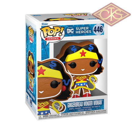 Funko POP! Heroes - DC Super Heroes 'Holiday' - Gingerbread Wonder Woman (446)