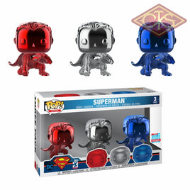 Funko POP! Heroes - Justice League - Superman Landing (Fall Convention 2018) (3Pack) Exclusive