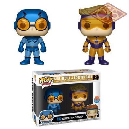 Funko Pop! Heroes - Super Blue Beetle & Booster Gold (2Pack) Exclusive Figurines