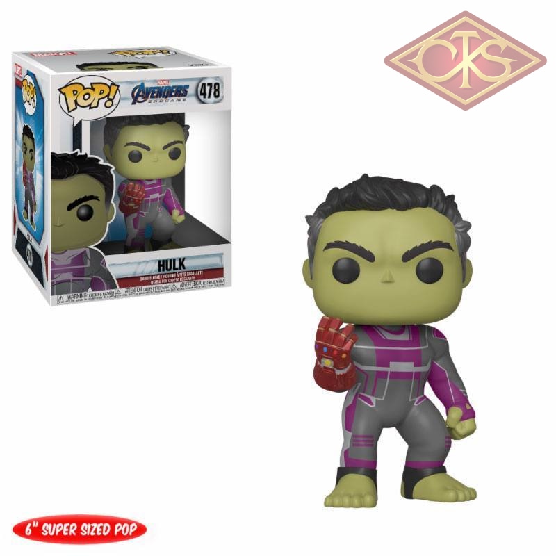 Funko POP! Marvel - Avengers, End Game - Hulk w/ Gauntlet 6 (478)