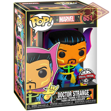 Funko POP! Marvel - Marvel Black Light - Doctor Strange (651) Exclusive