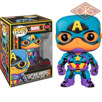 Funko POP! Marvel - Marvel Blacklight - Captain America (648) Exclusive