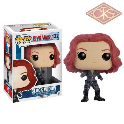 Funko POP! Marvel - Captain America, Civil War - Vinyl Figure Black Widow (132) Bobble-Head