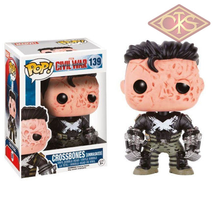 Funko Pop! Marvel - Captain America Civil War Crossbones (Unmasked) (139) Exclusive Figurines