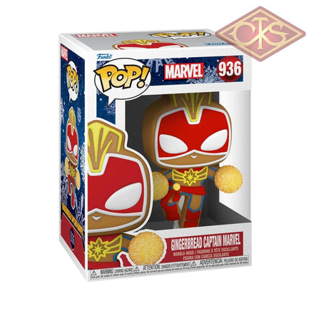 Funko POP! Marvel - Holiday -Gingerbread Captain Marvel (936)