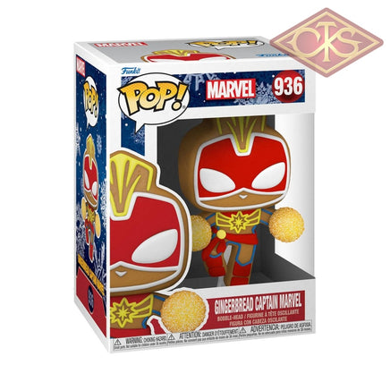 Funko POP! Marvel - Holiday -Gingerbread Captain Marvel (936)
