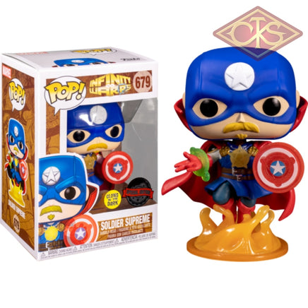 Funko Pop! Marvel - Infinity Warps Solder Supreme (Gitd) (858) Exclusive Pop