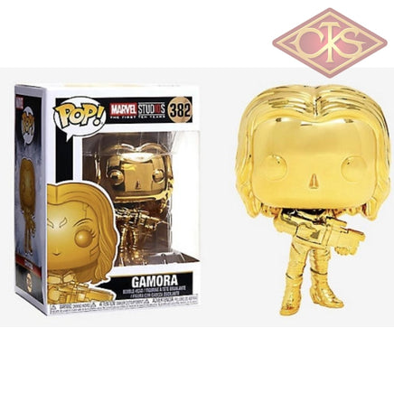 Funko POP! Marvel (Marvel Studios 10th Aniversary) - Guardians of the Galaxy - Gamora (Gold Chrome) (382)