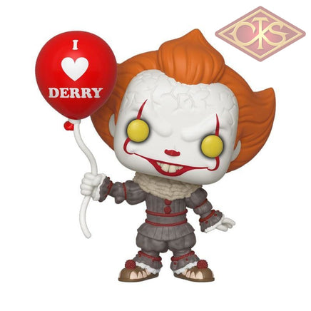 Funko POP! Movies - IT, Chapter Two - Vinyl Figure Pennywise w/ Balloon (I Heart Derry) (780)